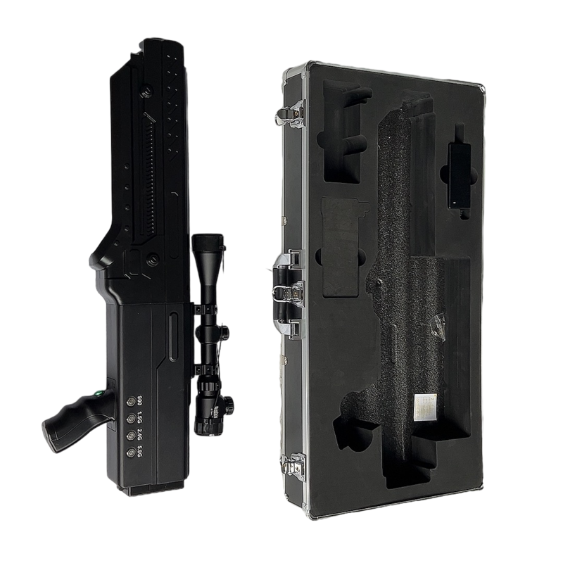  铜鼓手持便携式枪型低空防御反制四通道A型