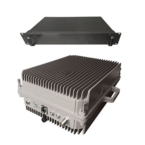  铜鼓TETRA800数字警用集群数字光纤直放站远近端机